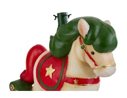 Base per albero di Natale a forma di cavalluccio a dondolo in resina 39,5x55,5x47 cm – Decorazione Natalizia Le Stelle su Bomboniere Dolci Emozioni