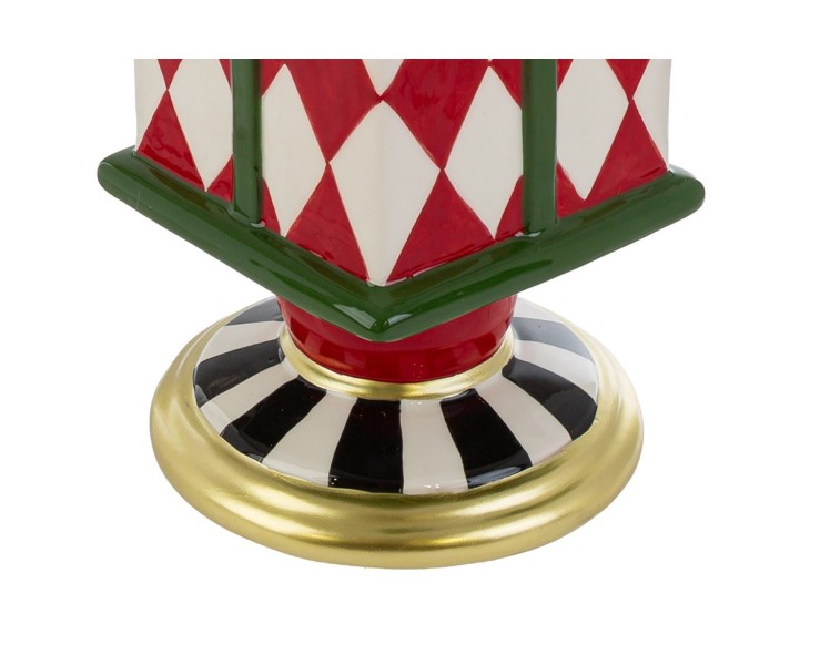 Scatola natalizia Red Royal in ceramica con coperchio e fiocco oro 15x14xh.35 cm – Decorazione Natalizia Le Stelle su Bomboniere Dolci Emozioni
