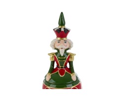 Scatola Schiaccianoci in ceramica con coperchio e dettagli oro 16,5x16xh.45 cm – Decorazione Natalizia Le Stelle su Bomboniere Dolci Emozioni