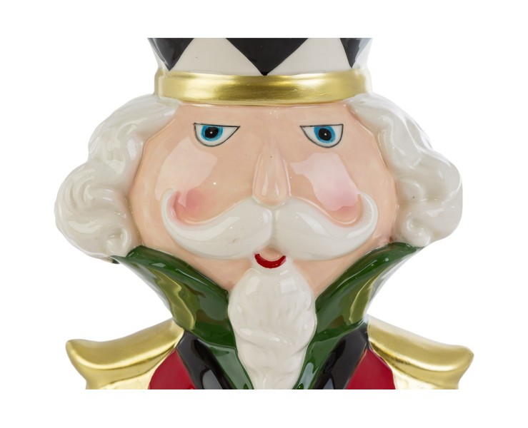 Scatola mezzo busto Schiaccianoci in ceramica con coperchio verde 17x14xh.25 cm – Decorazione Natalizia Le Stelle su Bomboniere Dolci Emozioni