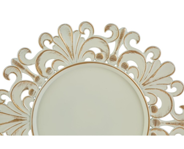 Vassoio tondo traforato in melamina panna stile barocco con finiture oro d.33 cm – Decorazione Natalizia Le Stelle su Bomboniere Dolci Emozioni