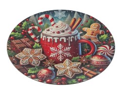 Vassoio tondo piatto in melamina Candy illustrazione dolci delle feste d.40 cm – Decorazione Natalizia Le Stelle su Bomboniere Dolci Emozioni