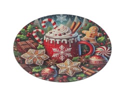 Vassoio tondo piatto in melamina Candy illustrazione dolci delle feste d.33 cm – Decorazione Natalizia Le Stelle su Bomboniere Dolci Emozioni