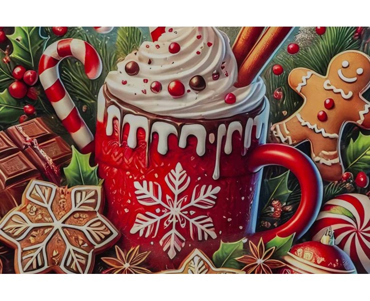 Vassoio tondo piatto in melamina Candy illustrazione dolci delle feste d.33 cm – Decorazione Natalizia Le Stelle su Bomboniere Dolci Emozioni