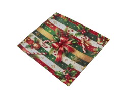 Vassoio natalizio quadrato piatto in melamina Fiocco Rosso 40x40 cm – Decorazione Natalizia Le Stelle su Bomboniere Dolci Emozioni