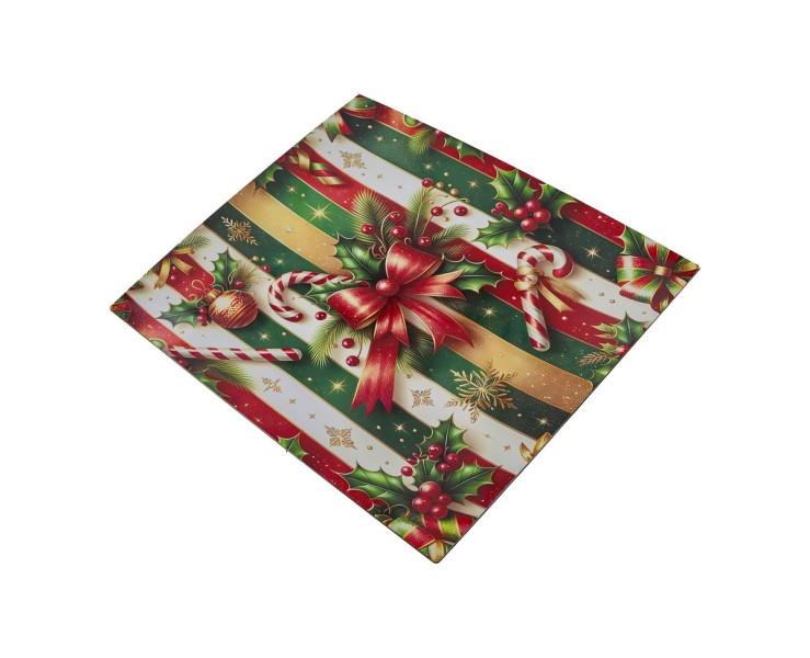 Vassoio natalizio quadrato piatto in melamina Fiocco Rosso 40x40 cm – Decorazione Natalizia Le Stelle su Bomboniere Dolci Emozioni
