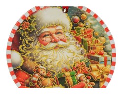 Mattonelle Babbo Natale diametro 11 cm - 3 varianti assortite – Decorazione Natalizia Le Stelle su Bomboniere Dolci Emozioni