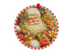 Mattonelle Babbo Natale diametro 11 cm - 3 varianti assortite – Decorazione Natalizia Le Stelle su Bomboniere Dolci Emozioni