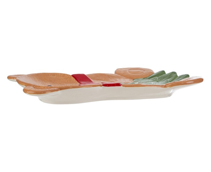 copia di Vassoio di portata Orsetto natalizio in ceramica sagomato – Decorazione Natalizia Le Stelle su Bomboniere Dolci Emozioni