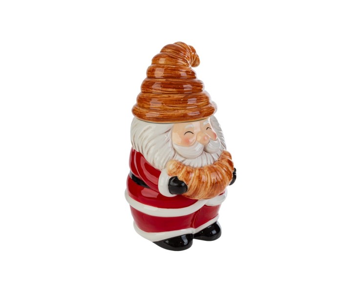 Biscottiera statuetta in ceramica Babbo Natale  – Decorazione Natalizia Le Stelle su Bomboniere Dolci Emozioni