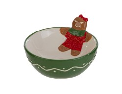 Ciotola omino zenzero in ceramica 14x13 – Decorazione Natalizia Le Stelle su Bomboniere Dolci Emozioni