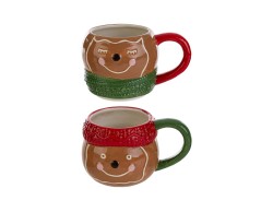 Set 2 tazze mug omino zenzero impilabili in ceramica – Decorazione Natalizia Le Stelle su Bomboniere Dolci Emozioni