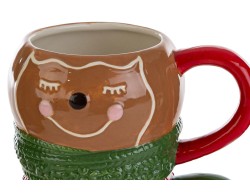 Set 2 tazze mug omino zenzero impilabili in ceramica – Decorazione Natalizia Le Stelle su Bomboniere Dolci Emozioni