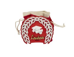SCATOLINA LEGNO LAUREA CON SACCHETTINO