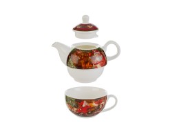 Set teiera da sola con tazza in porcellana e astuccio regalo – Decorazione Natalizia Le Stelle su Bomboniere Dolci Emozioni