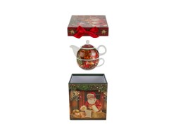 Set teiera da sola con tazza in porcellana e astuccio regalo – Decorazione Natalizia Le Stelle su Bomboniere Dolci Emozioni