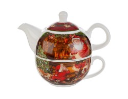 Set teiera da sola con tazza in porcellana e astuccio regalo – Decorazione Natalizia Le Stelle su Bomboniere Dolci Emozioni