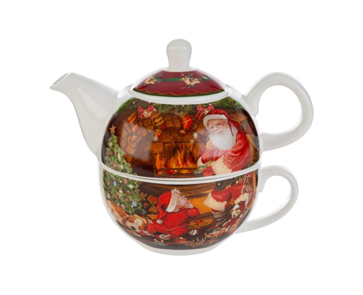 Set teiera da sola con tazza in porcellana e astuccio regalo – Decorazione Natalizia Le Stelle su Bomboniere Dolci Emozioni