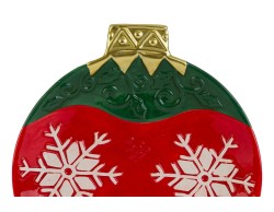 Vassoio in porcellana a forma di sfera di Natale– Decorazione Natalizia Le Stelle su Bomboniere Dolci Emozioni
