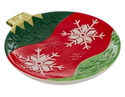 Vassoio in porcellana a forma di sfera di Natale– Decorazione Natalizia Le Stelle su Bomboniere Dolci Emozioni