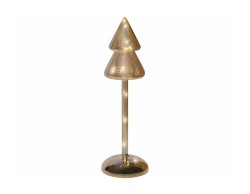 Albero di Natale luminoso in vetro ambra con Micro LED h.29 cm d.9 cm – Decorazione Natalizia le Stelle su Bomboniere Dolci Emozioni