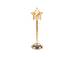 Stella natalizia luminosa in vetro ambra con Micro LED h.29 – Decorazione Natalizia le Stelle su Bomboniere Dolci Emozioni
