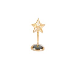 Stella natalizia luminosa in vetro ambra con Micro LED h.19 – Decorazione Natalizia le Stelle su Bomboniere Dolci Emozioni