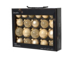 Set 21 Palline di Natale in Vetro Perlato Assortite – Decorazione Natalizia Le Stelle su Bomboniere Dolci Emozioni