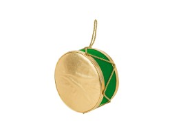 Tamburo Natalizio Verde e Oro 30x30xh17 – Decorazione Natalizia Le Stelle su Bomboniere Dolci Emozioni