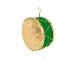 Tamburo Natalizio Verde e Oro 20x20xh12 – Decorazione Natalizia Le Stelle su Bomboniere Dolci Emozioni