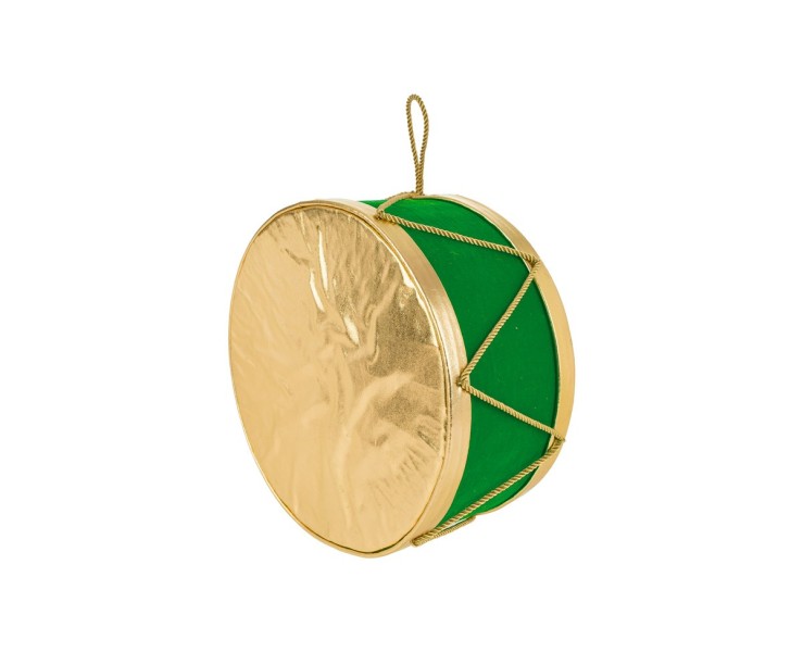 Tamburo Natalizio Verde e Oro 20x20xh12 – Decorazione Natalizia Le Stelle su Bomboniere Dolci Emozioni