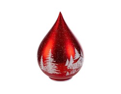 Sfera Goccia di Vetro Rossa Natalizia h.24,5 cm con LED – Decorazione Natalizia Le Stelle su Bomboniere Dolci Emozioni