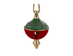 Appendino Campanaccio in Metallo e Velvet Rosso h.18,5 cm – Decorazione Natalizia Le Stelle su Bomboniere Dolci Emozioni