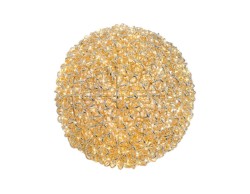 Sfera natalizia luminosa 3D da esterno oro diametro 50 cm con 960 LED bianco caldo e timer.