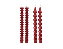 Set 2 Candele Natalizie Sagomate Rosse h 25 – Decorazione Natalizia Le Stelle su Bomboniere Dolci Emozioni
