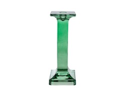 Portacandele in Vetro Verde Elegante h 24 cm per Candelabri e Tavola – Decorazione Natalizia Le Stelle su Bomboniere Dolci Emozioni