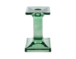 Portacandele in Vetro Verde Elegante h 14 cm per Candelabri e Tavola – Decorazione Natalizia Le Stelle su Bomboniere Dolci Emozioni
