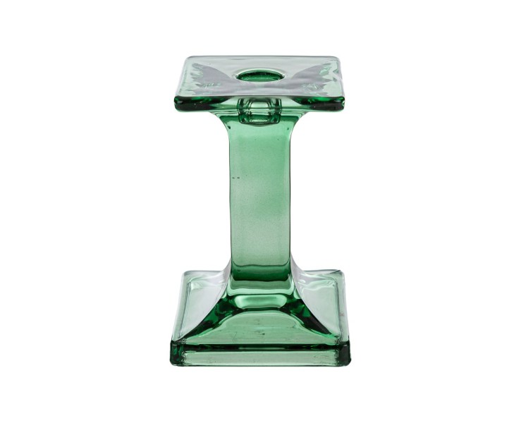 Portacandele in Vetro Verde Elegante h 14 cm per Candelabri e Tavola – Decorazione Natalizia Le Stelle su Bomboniere Dolci Emozioni