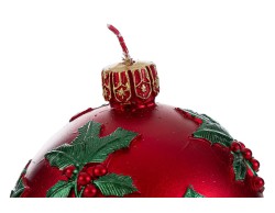 Candela Sfera Natalizia Rossa diam. 9 cm – Decorazione Natalizia Le Stelle su Bomboniere Dolci Emozioni