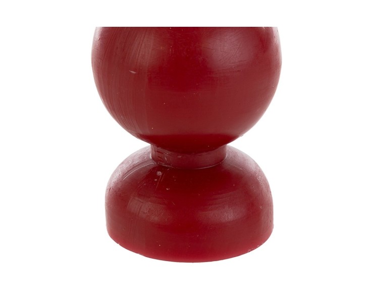 Candela Natalizia Sagomata Sfera e Cilindro Rossa – Decorazione Natalizia Le Stelle su Bomboniere Dolci Emozioni