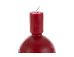 Candela Natalizia Sagomata Sfera e Cilindro Rossa – Decorazione Natalizia Le Stelle su Bomboniere Dolci Emozioni