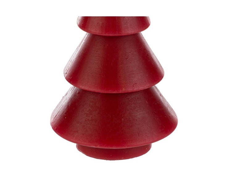 Candela Alberello Natalizio Rosso h 14,5 cm – Decorazione Natalizia Le Stelle su Bomboniere Dolci Emozioni
