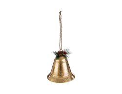 Appendino Campana Natalizia Oro in Metallo – Decorazione Natalizia Le Stelle su Bomboniere Dolci Emozioni
