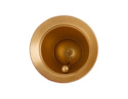 Appendino Campana Natalizia Oro in Metallo h 12 cm – Decorazione Natalizia Le Stelle su Bomboniere Dolci Emozioni