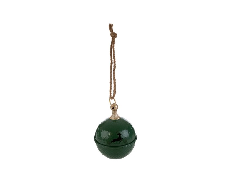 Appendino Sfera Natalizia in Metallo con Cervo 2 Varianti Assortite – Decorazione Natalizia Le Stelle su Bomboniere Dolci Emozioni