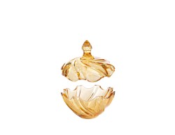 Scatola Portaoggetti in Vetro Oro d. 12,5 x h 13 cm – Decorazione Natalizia Le Stelle su Bomboniere Dolci Emozioni