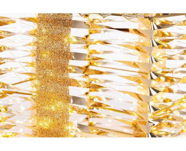 Set 2 Pacchi Regalo Luminosi Gold Shiny LED – Decorazione Natalizia Le Stelle su Bomboniere Dolci Emozioni