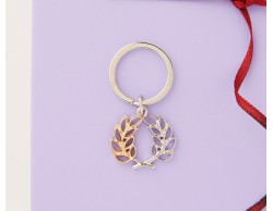 Portachiavi Corona di alloro anello piccolo claraluna