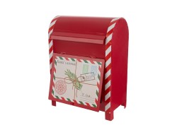 Cassetta delle Lettere Natalizia in Metallo Rossa "Santa's Airmail" – Decorazione Natalizia Le Stelle su Bomboniere Dolci Emozioni