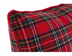 Cuscino Natalizio Tartan in Stoffa 25x25 cm – Decorazione Natalizia Le Stelle su Bomboniere Dolci Emozioni